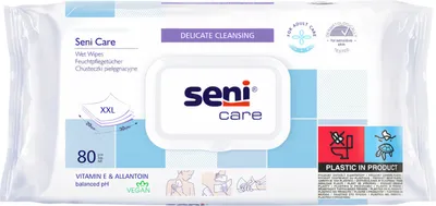 Produktbild von SENI care Feucht- und Pflegetücher XXL für empfindliche Haut, 80 St.