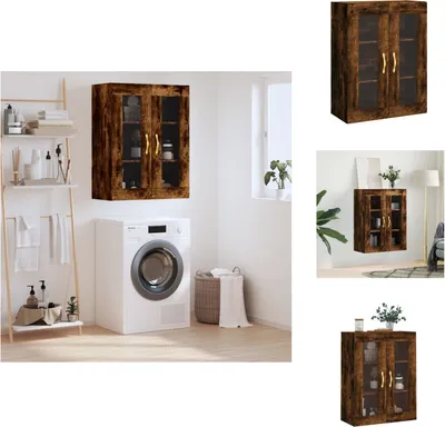 Zdjęcie produktu dla vidaXL Szafka wisząca dąb wędzony 69,5x34x90 cm - Kredensy