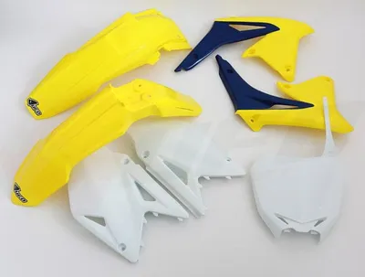 Immagine prodotto di Set Di Plastica Per Suzuki Rmz 450 '08-'17 Colore Oem (Giallo/Bianco/Blu) (Su409E999)