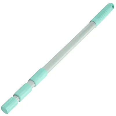 Imagen del producto de Limpiacristales telescópico de hasta 160 cm, con 2 cabezales, incluye paños de microfibra, para la limpieza de ventanas