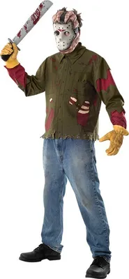 Produktbild von Freitag der 13. Jason Voorhees Kostüm für Herren, Größe:XL