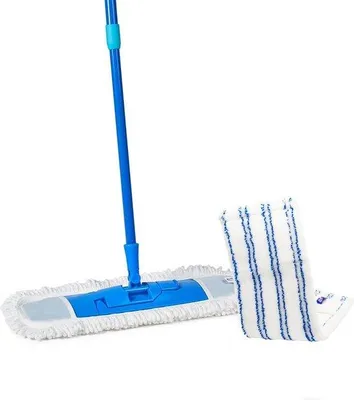Produktbild von Famanu Bodenwischer mit extra Wischbezug - vielseitig einsetzbar, 80-140 cm