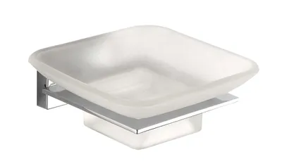 Produktbild von Aqualine APOLLO Seifenschale, Milchglas, Chrom