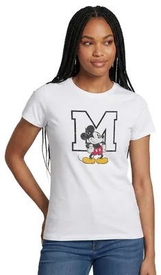 Produktbild von Mickey & Minnie Klassisch Mit M Frauen T-Shirt, XL, Weiß