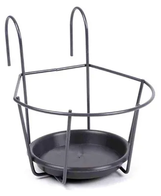 Produktbild von Blumentopfhal. Ø16cm grau zum Einhängen, 355895