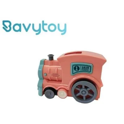 Obrázok produktu pre Bavytoy Svietiaca lokomotíva, domino vlak oranžová