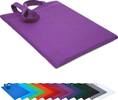 Produktbild von Baumwolltasche 22x26cm Stofftasche Tragetasche Beutel Einkaufstasche Stoffbeutel Tasche, in Farbe: Lila