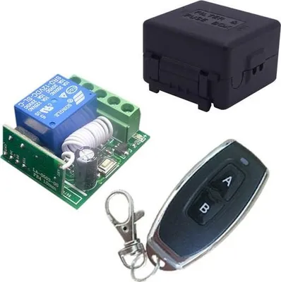 Produktbild von Funkfernbedienung + Empfänger Modul, inkl. 12V 1-Kanal Relais, 433 MHz