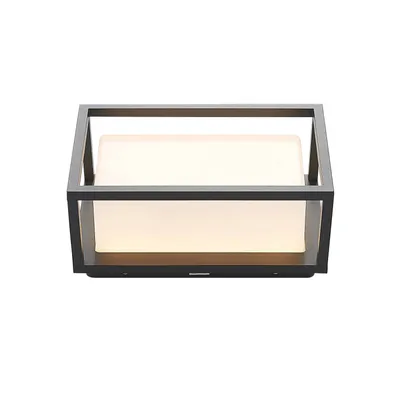 Produktbild von Lucande LED-Außenwandleuchte Ilirian, anthrazit, Alu, 15 cm