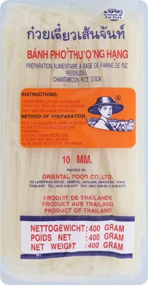 Produktbild von Reisnudeln 1 mm - Farmer Brand - Banh Pho Thuong Hang 1 mm [1mm - 5mm] Einheit: 1 mm Hersteller: Asian Food Group B.V.; Klopsteen 6 Zutaten: Reismehl Nährwerte:: energie-kj-356energie-kcal-0