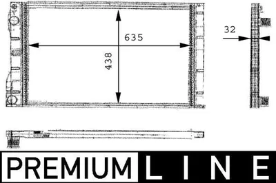 Produktbild von MAHLE CR 480 000P Kühler Wasserkühler Motorkühler für RENAULT ESPACE III (JE0) Avantime Kastenwagen