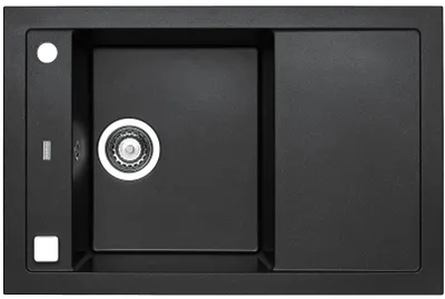 Produktbild von Alveus Formic - Granit-Spüle, 760x500 mm, mit Ablaufsystembedienung, Twilight 1108031