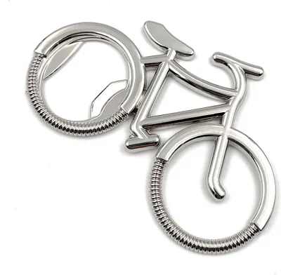 Produktbild von Onwomania Motorrad Bike Fahrrad Flaschenöffner Schlüsselanhänger Metall Glücksbringer in Alu Geschenkbox, ideal zum Verschenken
