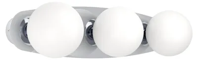 Image de Plafonnier Eglo Castrovido chrome 58 x 16 cm blanc chaud