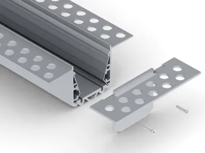 Produktbild von LEDsON Endkappe für Gipskartonprofil RPL35US, ohne Kabelloch