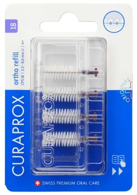 Obrázok produktu pre Curaprox Cps 18 Interdentalb.ortho 2,3-8 mm 4 ks