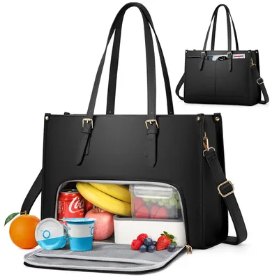 Imagen del producto de Bolso para portátil para mujer con compartimento para el almuerzo