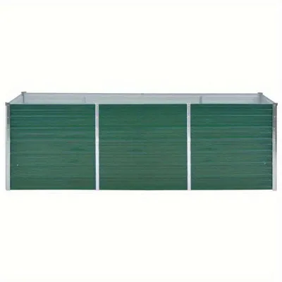 Productafbeelding van Moestuinbak – Verhoogd Plantenbed – Gegalvaniseerd Staal – 240x80x77 cm – Groen