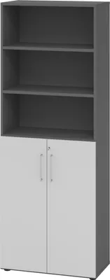 Produktbild von Hammerbacher Regal 6OH Türen 3OH gp/gr