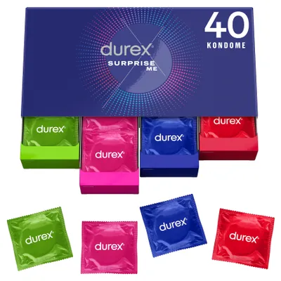 Produktbild von Durex Surprise Me Mix Kondome 40 Stück
