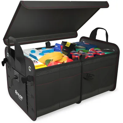 Obrázok produktu pre Veľká taška do batožinového priestoru ATHLON TOOLS Premium s vekom – čierna/červená