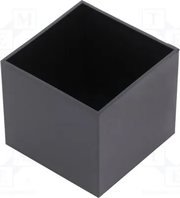Produktbild von 5x Gehäuse: zum Eingießen Y: 46mm X: 46mm Z: 40,5mm schwarz G464640B B Eingießg