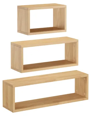 Produktbild von Wandablage schwebender Nachttisch Regal Ablage aus Buche Länge wählbar V-90.84-53