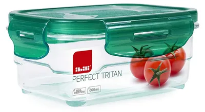 Lebensmittelbehälter 600 ml, Tritan, transparent, luftdicht