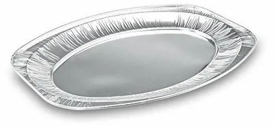 Produktbild von 5x Alu-Catering-Platte Aluminium-Partyplatte Servierplatte 445 x 295 mm