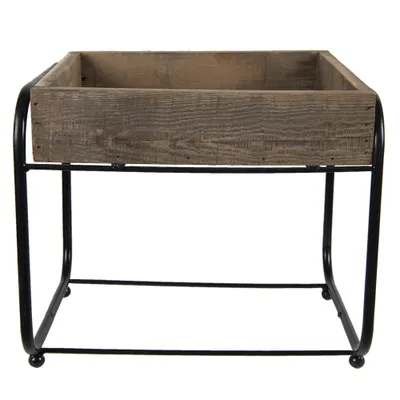 Obrázek produktu pro Stolek na rostliny Clayre & Eef 32x26x27 cm Hnědé dřevo