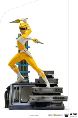 Produktbild von Power Rangers BDS Art Scale Statue 1/10 Yellow Ranger 19 cm