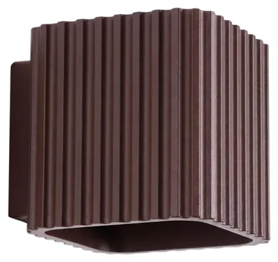 Imagen del producto de Lámpara de pared RIFF marrón G9 1xG9 8W aluminio 10x12x10cm Sollux Lighting