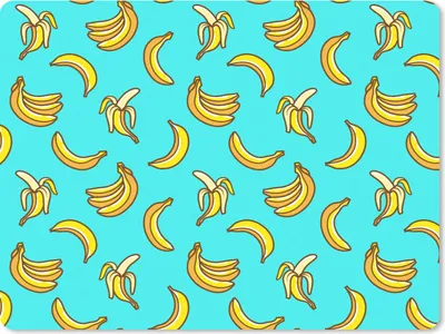 Produktbild von MuchoWow® Mauspad Mousepad Design - Banane - Frucht - Muster 23x19 cm - Mousepads - Maus Mat - Pad - Mausunterlage - Schreibtischunterlage - Mauspad