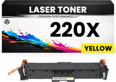 Produktbild von Toner kompatibel für HP W2202X(220X) Color LaserJet Pro 4202dn/4202dw Color LaserJet Pro MFP 4302dw/4302fdn/4302fdw in Gelb