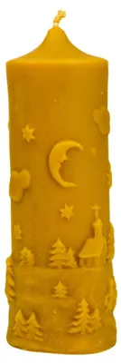Produktbild von Kerze, Weihnachtsstange, groß. Hergestellt aus 100% natürlichem Bienenwachs