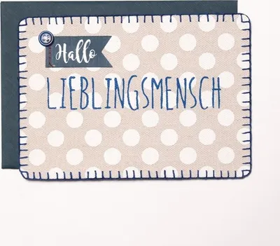 Produktbild von Stoffpost "Lieblingsmensch"