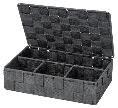 Produktbild von WENKO Aufbewahrungs Korb Box Adria Deckel Bad Gäste WC Küche Kiste