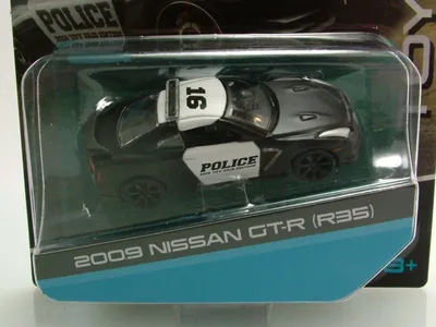 Produktbild von Maisto 15494 Nissan GT-R R35 2009 Police schwarz weiß 1:64