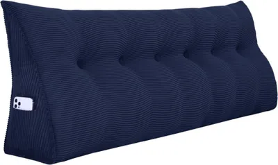 Zdjęcie produktu dla Duża ergonomiczna poduszka klinowa pod zagłówek ze sztruksu, poduszka do czytania, poduszka klinowa, poduszka na plecy, poduszka wypoczynkowa, poduszka dekoracyjna