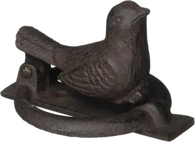 Produktbild von Türklopfer Vogel Antikbraun - Elegante Türdekoration