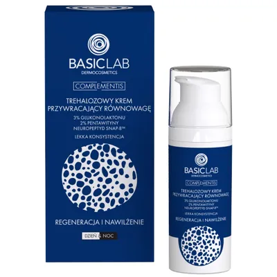 Produktbild von BasicLab Dermocosmetics Light Face Cream with Trehalose for Day and Night 50ml