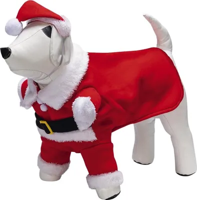 Produktbild von Beeztees Hunde Weihnachtsmannkostüm, Rückenlänge: 28 cm