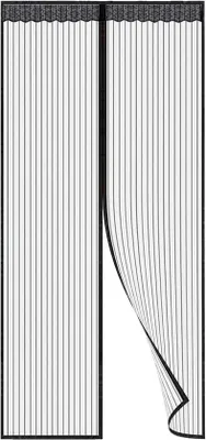 Immagine prodotto di Porta scorrevole magnetica, zanzariera senza telai, zanzariera magnetica, zanzariera anti-zanzare, zanzariera scorrevole magnetica (nera)