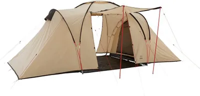 Produktbild von GRAND CANYON ATLANTA 4/ Familienzelt für 4 Personen/ zwei seperate Schlafkabinen/ großer Mittelraum mit Stehhöhe/ 2 Eingänge/ Ideal für Familien und Gruppen/ für Camping/ Festival