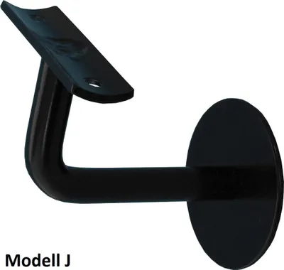Produktbild von MontagefertigHandlaufhalter Modell J schwarz