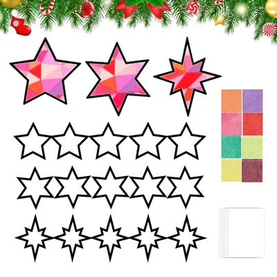 Produktbild von DIY-Weihnachtsfensteraufkleber für Kinder