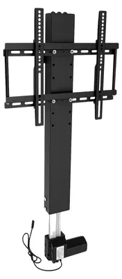 Image de Support TV électrique, réglage en hauteur motorisé, capacité de charge de 50 kg, noir