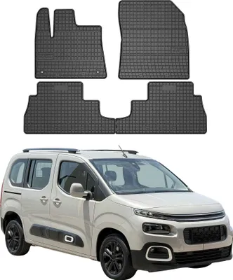 Immagine prodotto di OMAC Gummi Fußmatten für Peugeot Rifter 2018-2024 Automatten Gummi Schwarz 4tlg