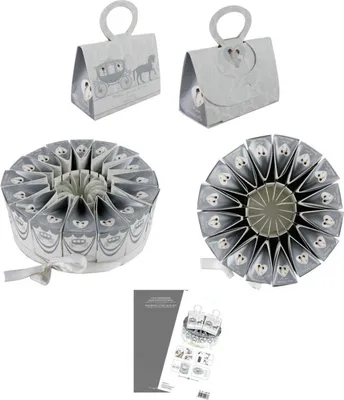Produktbild von 16 Geschenkboxen Hochzeitstorte Torte Papier Geschenkschachtel Gastgeschenk Box