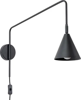 Produktbild von Wandleuchte NOX schwarz 1xE14 10W Stahl 30x61x14cm Sollux Lighting
